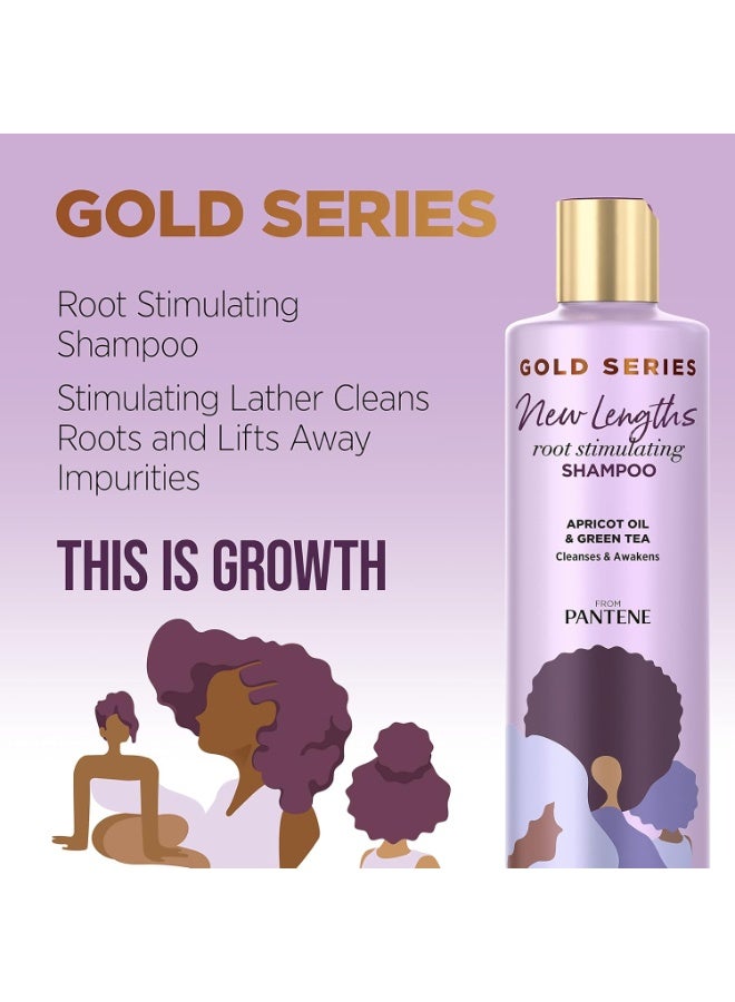 Pantene Gold Series New Lengths Root Stimulating Shampoo Apricot Oil & Green Tea 252ML - Image 4